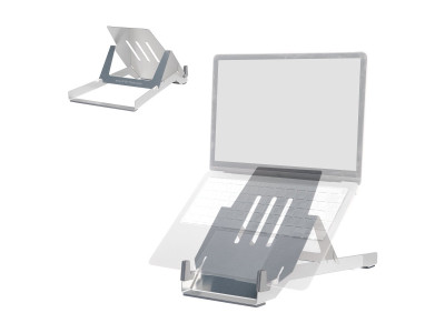 R-Go Tools : R-GO RISER BASIC LAPTOP STAND SILVER