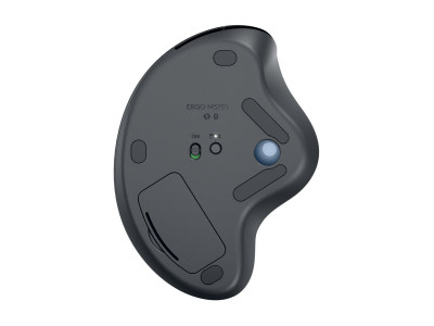 Logitech : ERGO M575S WRLS TRACKBALL GRAPHITE+BLUE BALL-EMEA28-935