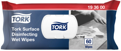 TORK Lingette désinfectante pour surfaces, 180 x 200 mm