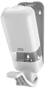 TORK Distributeur de savon avec levier ELEVATION, blanc