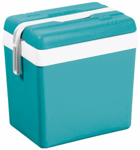 EDA Glacière, plastique, 24 litres, gris / bleu lagune