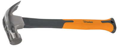 Bradas Marteau de charpentier, 450 g, anthracite/orange