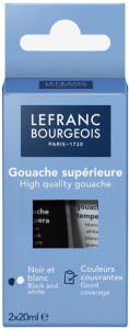 LEFRANC BOURGEOIS Gouache, étui carton de 5 tubes de 20 ml