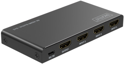 DIGITUS Commutateur HDMI 4K, 3x1, noir