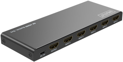 DIGITUS Commutateur HDMI 4K, 5x1, noir