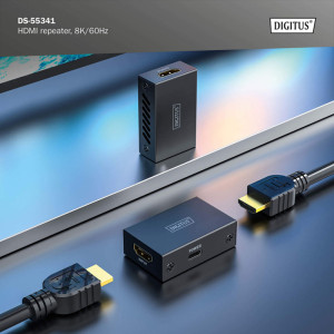 DIGITUS Répéteur HDMI, 8K/60Hz, noir