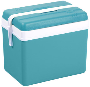 EDA Glacière, plastique, 35 litres, gris / bleu lagune