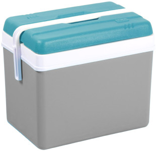 EDA Glacière, plastique, 35 litres, gris / bleu lagune