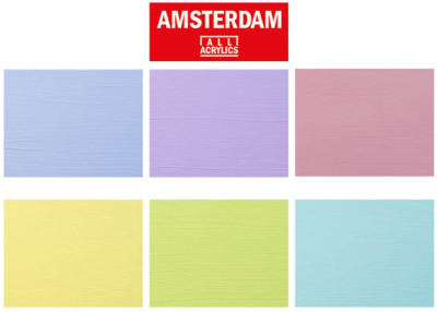 ROYAL TALENS Acrylfarbe Amsterdam Pastell, 6 x 20 ml