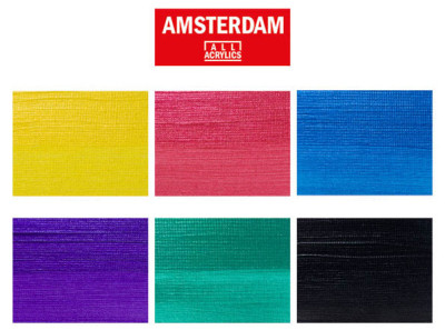 ROYAL TALENS Acrylfarbe AMSTERDAM Bunte Metallics, 6 x 20 ml