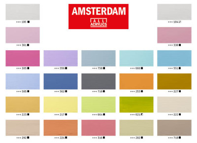 ROYAL TALENS Acrylfarbe AMSTERDAM Weiche Farben, 24 x 20 ml