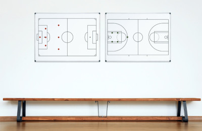 Bi-Office Weißwandtafel Fußballfeld, 1.200 x 900 mm