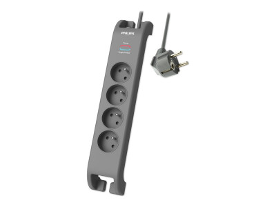 MCL Samar : MULTIPLUG SURGE PROTECTOR 4SOCKET 2M GREY