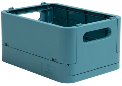 EXACOMPTA Boîte de rangement Smart Case Mini, bleu pacifique