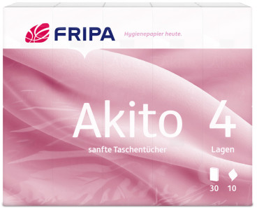 Fripa Mouchoir Akito, 4 couches, extra blanc, pack de 30