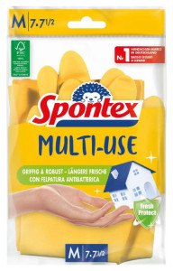 Spontex Gant en latex Multi-Use, taille: L, jaune