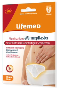 Lifemed Patch chauffant pour règles douloureuses, blanc