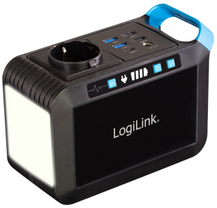 LogiLink Station de charge mobile, 80 watts, noir