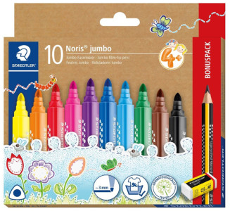 STAEDTLER Fasermaler Noris jumbo, Bonuspack