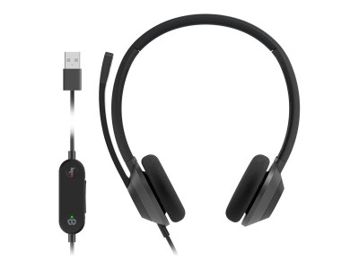 Cisco : HEADSET 322 WIRED DUAL ON-EAR CARBON BLACK USB-A