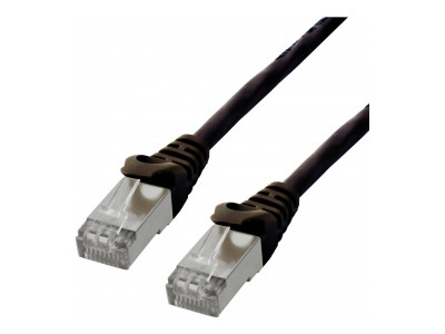 MCL Samar : CABLE RESEAU CAT 6 RJ45 F/UTP - 10M - NOIR