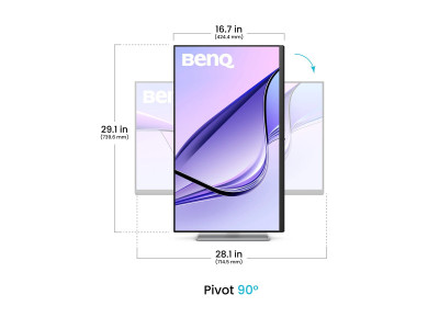 Benq : BENQ 31.5IN 4K IPS MONITOR 60HZ SILVER GREY3840X2160USB-C 90WSPK (pc)