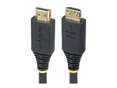 Startech : CABLE HDMI HAUT DEBIT de 1.8M. CONNECTEUR A PINCE. 4K 60HZ