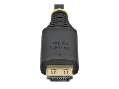 Startech : CABLE HDMI HAUT DEBIT de 1.8M. CONNECTEUR A PINCE. 4K 60HZ