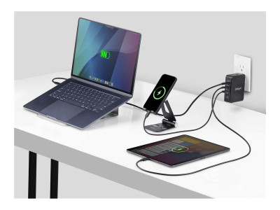 Startech : CHARGEUR MURAL USB-C 140W 3X USB-C/1X USB-A ADAPTATEUR GAN