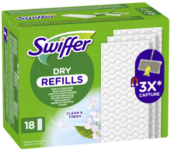 Swiffer Serpillère sèche au parfum febreze, pack de recharge