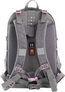 EBERHARD FABER Schulrucksack X-Style, grau/schwarz