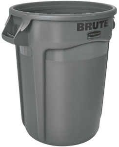 Rubbermaid Collecteur BRUTE 121,1 litres, en PP, blanc