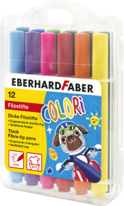 EBERHARD FABER Feutre large COLORI, étui de 12