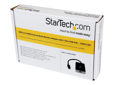 Startech : ADAPTATEUR VIDEO USB 3.0 VERS HDMI avec HUB USB 3