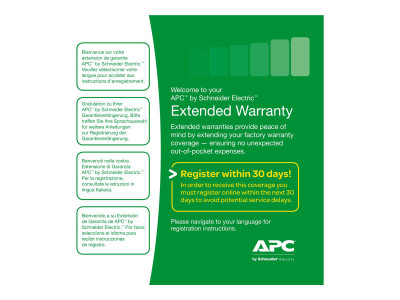 APC : EXTENDED Garantie 1an STOCKABLE PART NUMBER