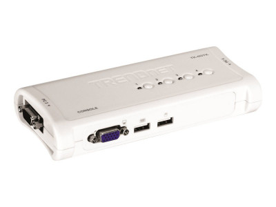 TrendNet : 4 PORT USB KVM SWITCH kit INCLUDE 4 X KVM CABLES