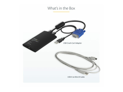 Startech : PORTABLE KVM CONSOLE - VGA USB CRASH CART ADAPTER