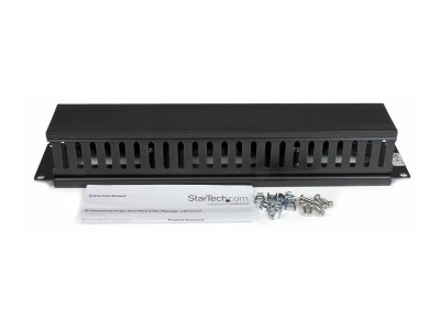 Startech : PANNEAU de GESTION de CABLES 2U pour RACK - GUIDE pour CABLES