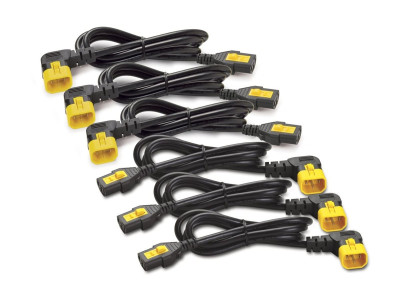 APC : POWER CORD kit (6 EA) LOCKING C13 TOC14 (90 DEGREE) 0.6M