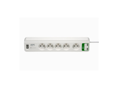 APC : ESSEN SURGEARREST 5 OUTLETS 5V 2.4A 2 USB CHARGER 230V