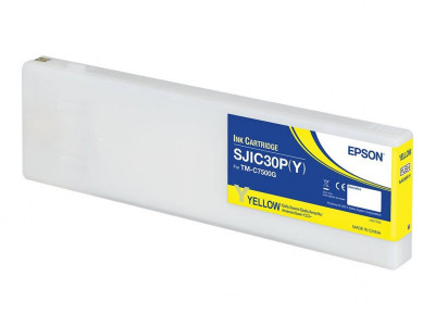 Epson : SJIC30P(Y) Cartouche Encre Jaune COLORWORKS C7500G