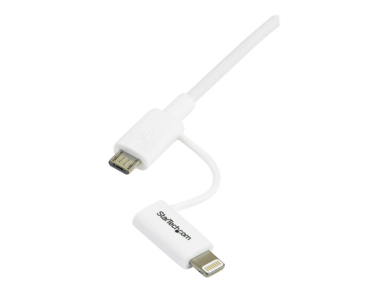 StarTech.com Câble USB-C vers Lightning Noir Robuste 1m