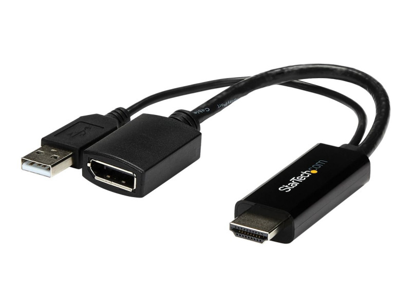 Adaptateur HDMI mâle vers DisplayPort femelle, actif, par