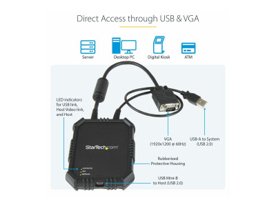 Startech : PORTABLE KVM CONSOLE VGA USB CRASH CART ADAPTER