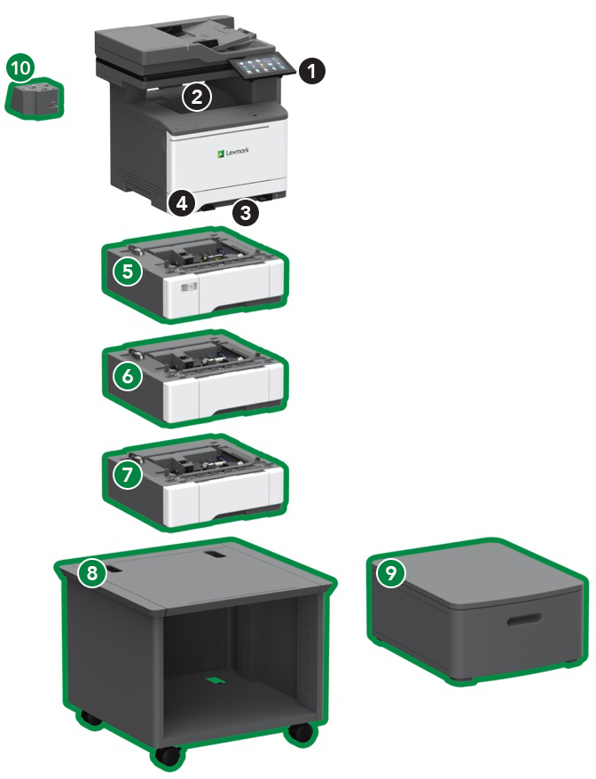 Options de la CX635